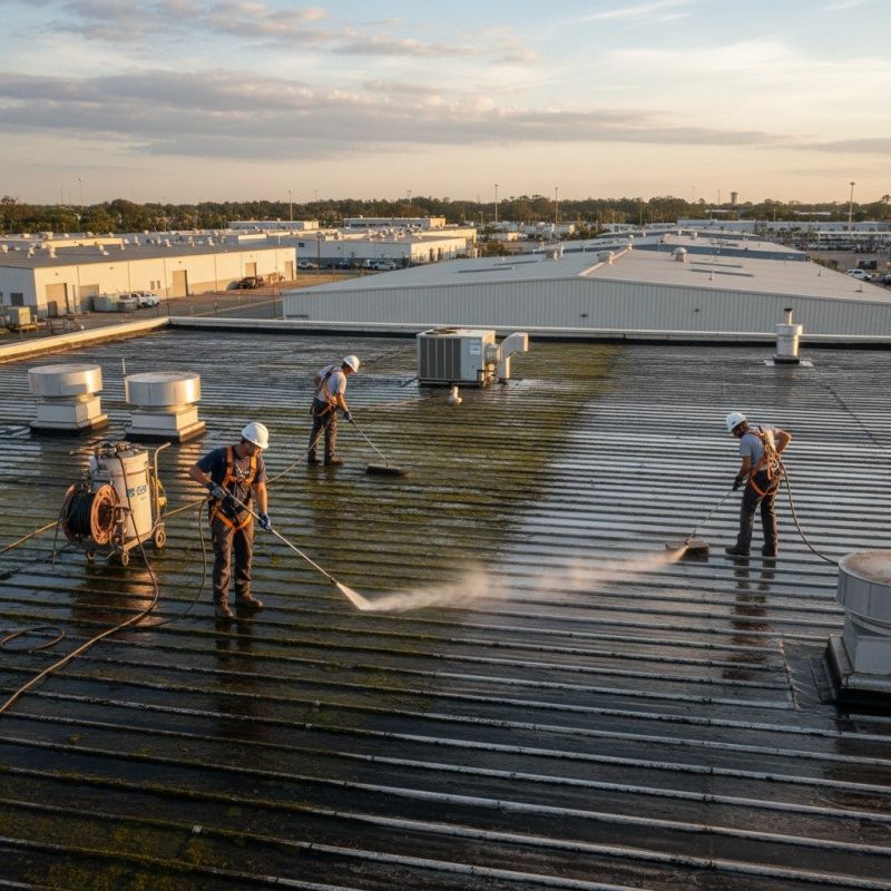 Metal Roof Cleaning